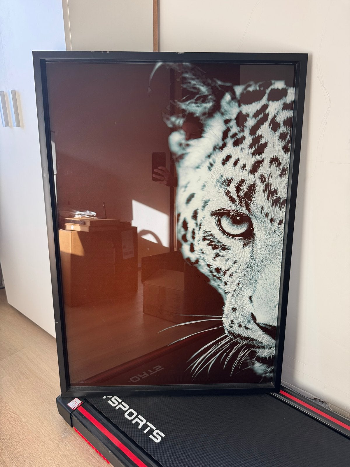 Schilderij Cheetah 70x100 cm coco maison, Ophalen, Nieuw, Schilderij, 75 – 100