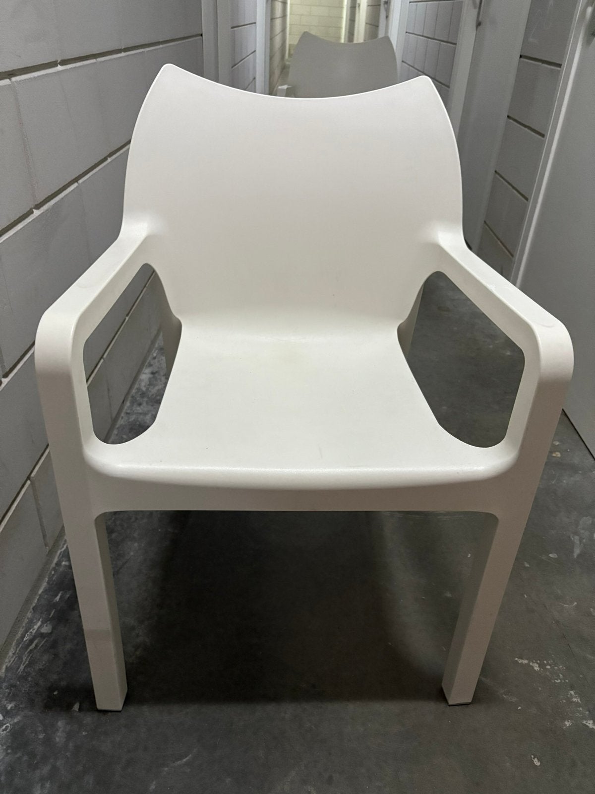 4 witte terrasstoelen GRATIS op te halen, Tuin en Terras, Ophalen, Zo goed als nieuw, Kunststof