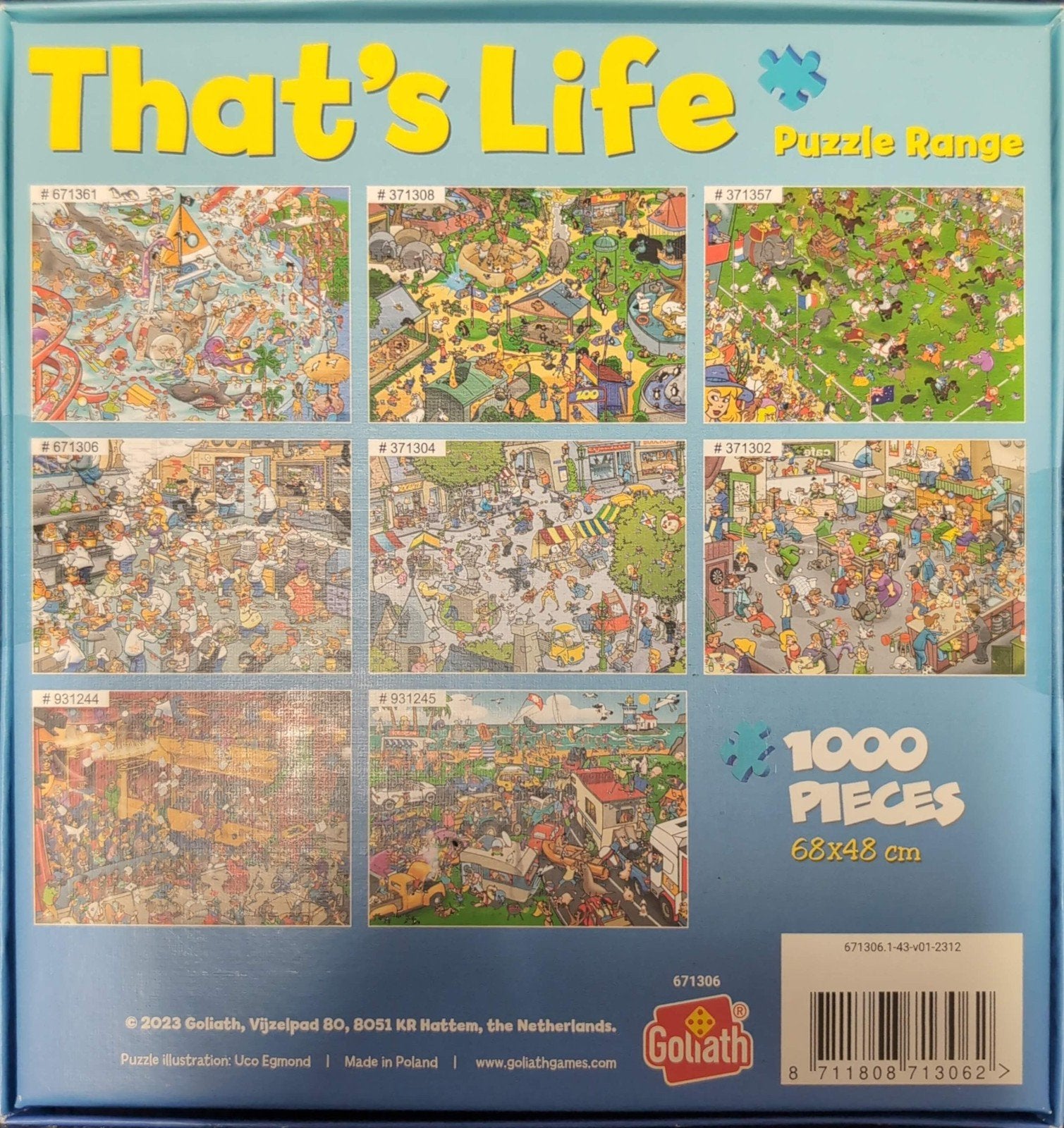 Goliath That's Life Top Keuken 1000 stukjes, Ophalen of Verzenden, 500 t/m 1500 stukjes, Nieuw, Legpuzzel
