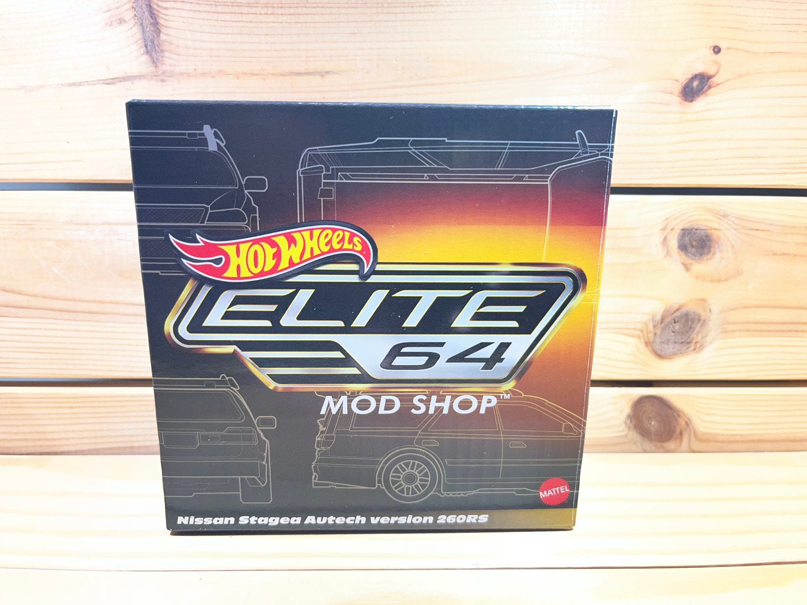 Hotwheels Elite 64 Mod Shop Nissan Stagea autech 260RS, Ophalen of Verzenden, Zo goed als nieuw, Auto