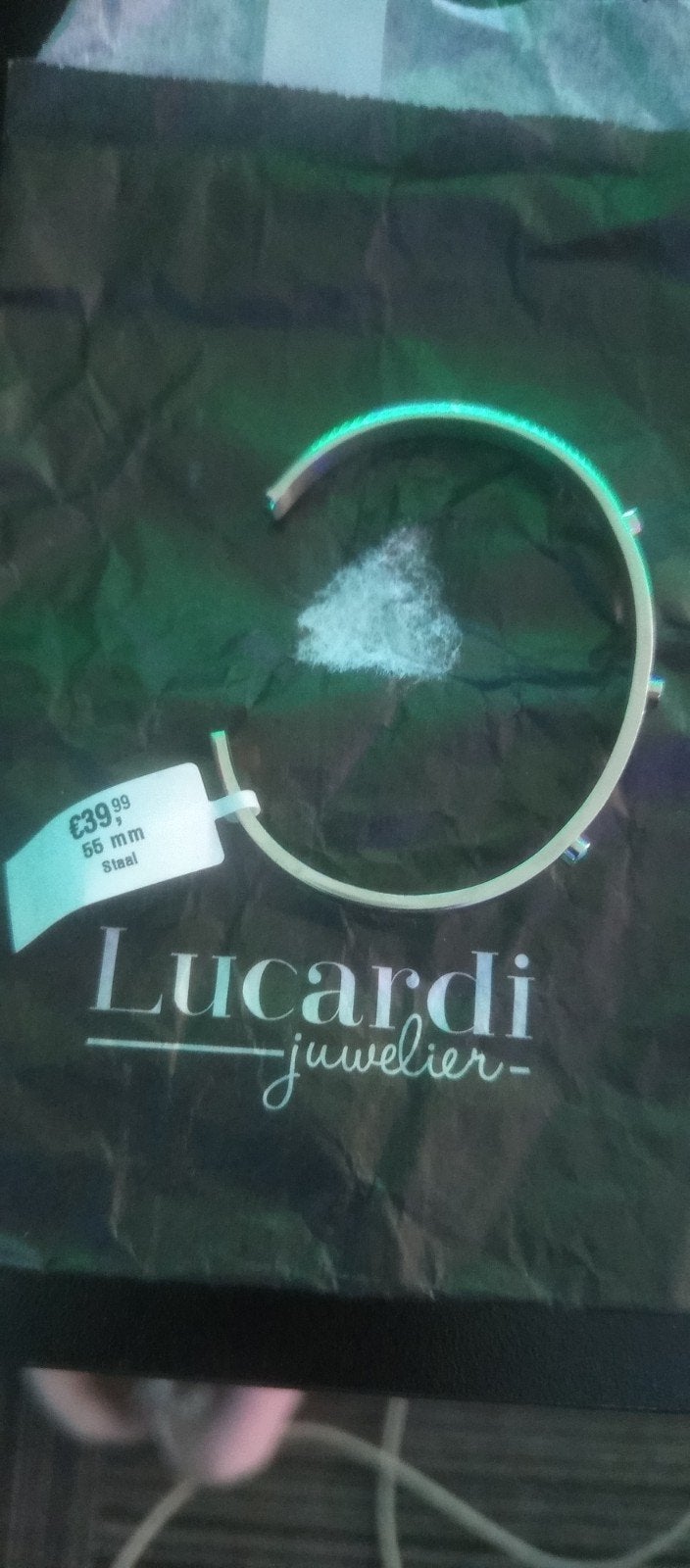 Lucardi kinderarmband en ring, nieuw met prijskaartje, Ophalen, Nieuw, Armband