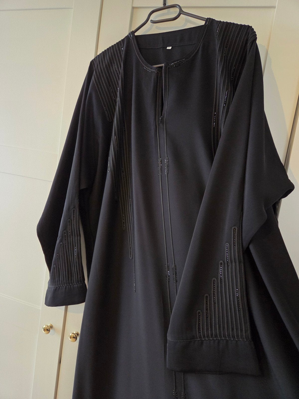Prachtige zwarte abaya, Zwart, Maat 46/48 (XL) of groter, Nieuw, Ophalen of Verzenden