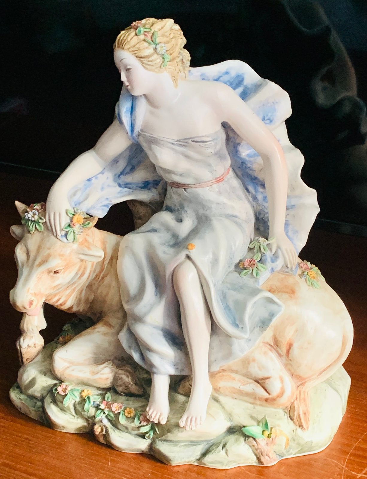 Petucco & Tolio Regal Europe and the Bull Novo Italy., Handgemaakt, Ophalen of Verzenden, 20 - 50 cm, Overige materialen