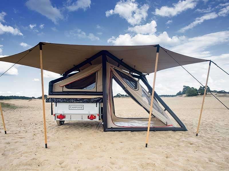 opblaasbare vouwwagen Lola Campooz, Caravans en Kamperen, Vouwwagens, Ophalen, Overige kleuren, Tot en met 2, Campooz
