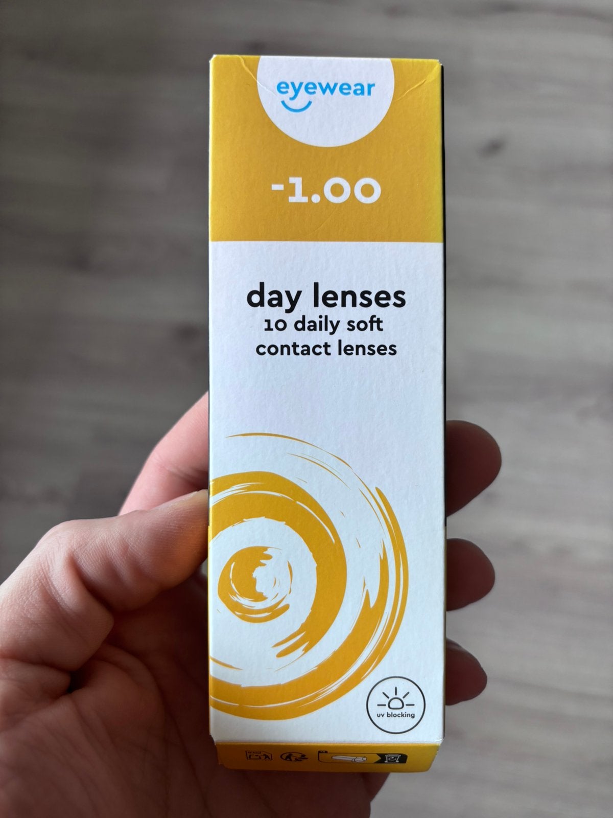 Day lenses -1.00, Ophalen of Verzenden, Gehele gezicht