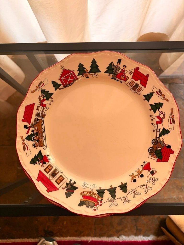 Zeldzaam engels kerst servies Mason Ironstone 1983, Ophalen, Overige typen, Zo goed als nieuw, Overige stijlen