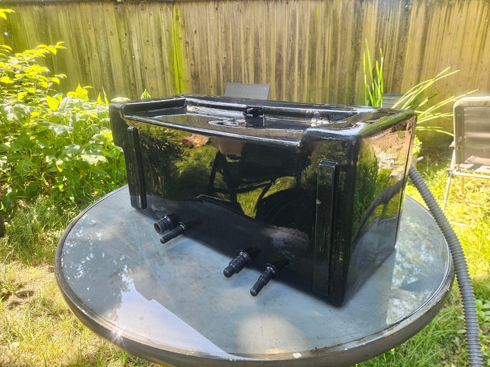 Vuilwatertank RV Camper met leegloopslang, Ophalen
