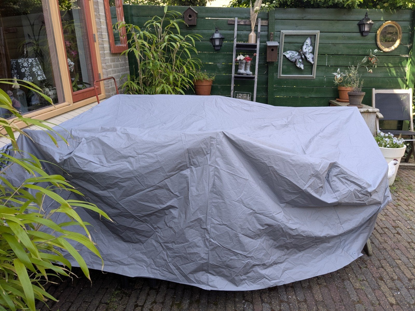 Grote afdekhoes voor auto, tuinstel, BBQ motor, fiets, Ophalen, Zo goed als nieuw