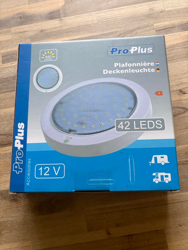 Pro-Plus LED Plafondlamp 12V - 42 LED's, 840lm, Ophalen of Verzenden, Nieuw