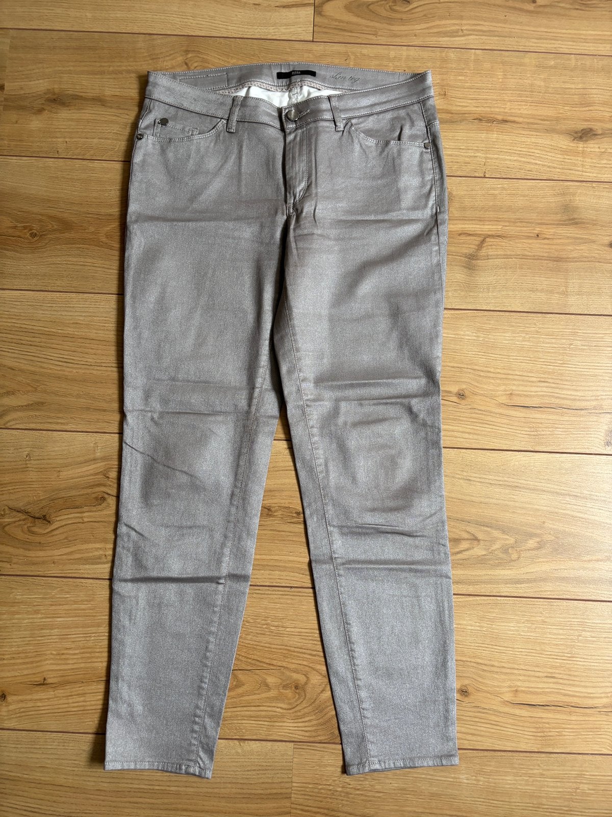 Hugo Boss slim leg broek maat 29, Ophalen of Verzenden, Zo goed als nieuw, W28 - W29 (confectie 36), Grijs