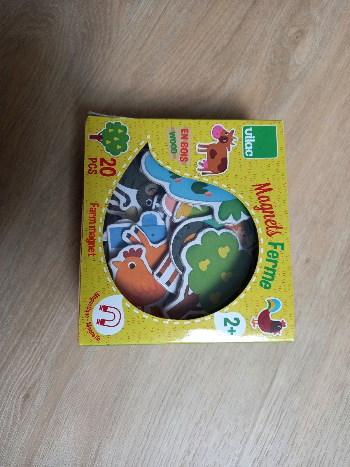 Vilac Boerderij Magneten - 20 houten magneten, Ophalen of Verzenden, Zo goed als nieuw, Overige typen