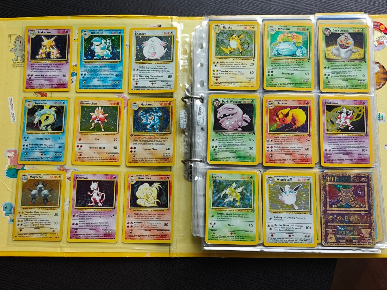 231 vintage Pokémon kaarten – veel holo’s – Base Set, Jungle, Ophalen of Verzenden, Gebruikt, Meerdere kaarten, Foil