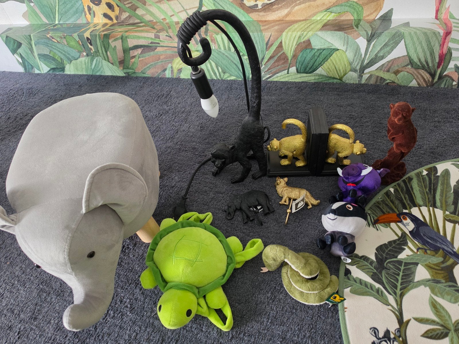jungle accessoires, Kinderen en Baby's, Kinderkamer | Inrichting en Decoratie, Ophalen of Verzenden, Zo goed als nieuw, Wanddecoratie