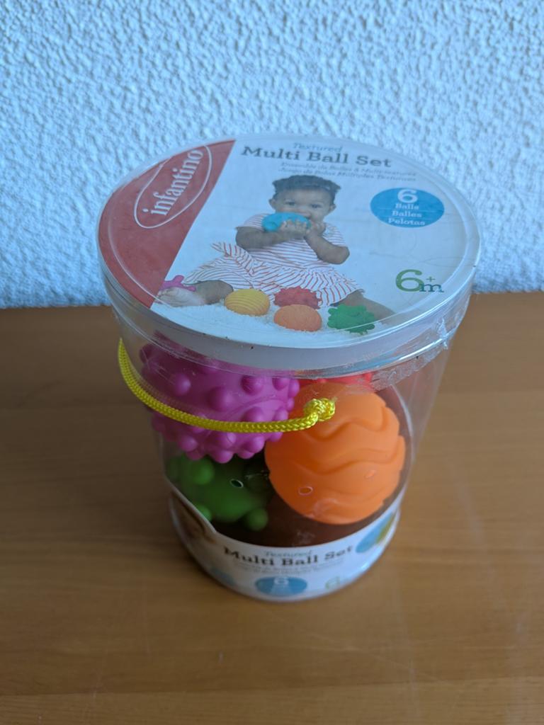 Infantino Textured Multi Ball Set - 6 ballen, Ophalen of Verzenden, Zo goed als nieuw, Overige typen