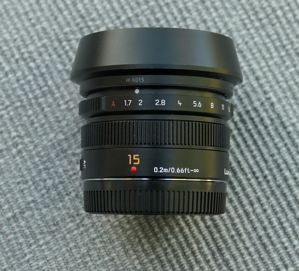 Panasonic Leica DG Summilux 15mm f/1.7 MFT, ZGAN, Ophalen of Verzenden, Zo goed als nieuw, Groothoeklens
