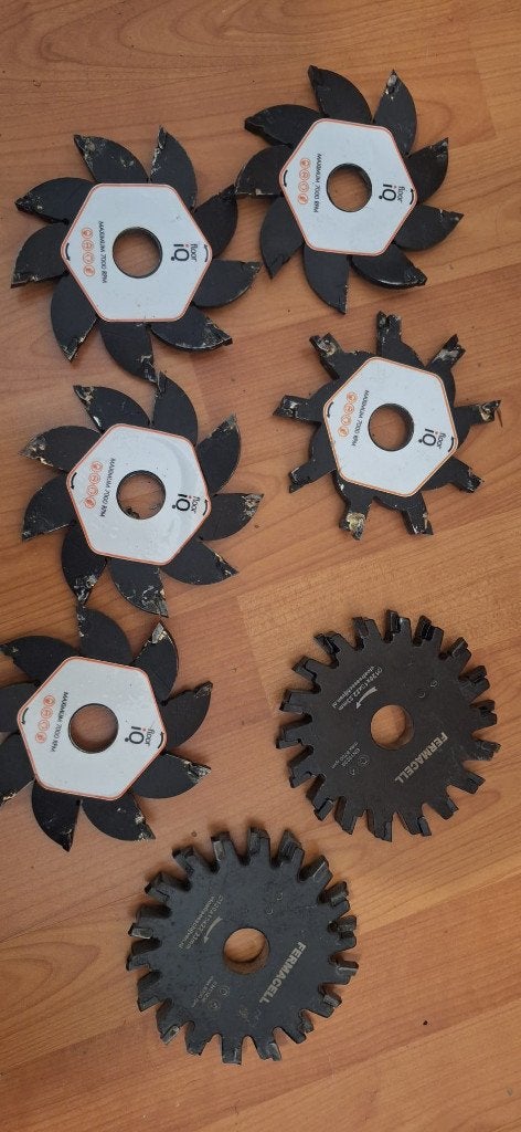 Set van 7 NIEUWE Fermacell  Freesbladen voor Vloerverwarming, Ophalen, Minder dan 30 cm, Overige typen, Nieuw