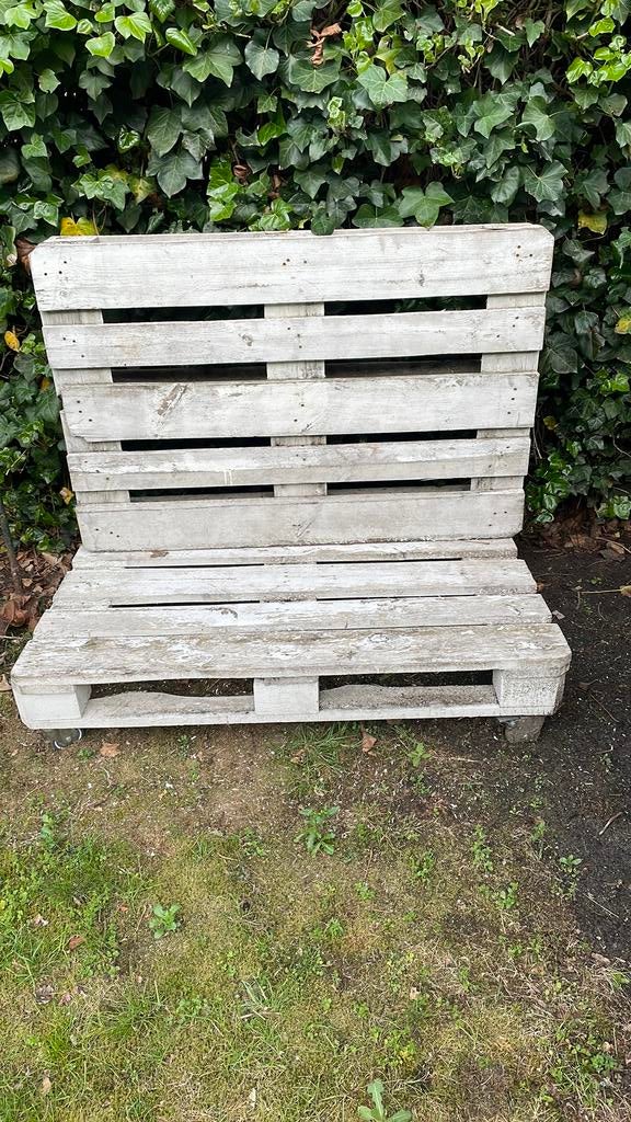 Palletbank, Tuin en Terras, Ophalen, Gebruikt, Hout