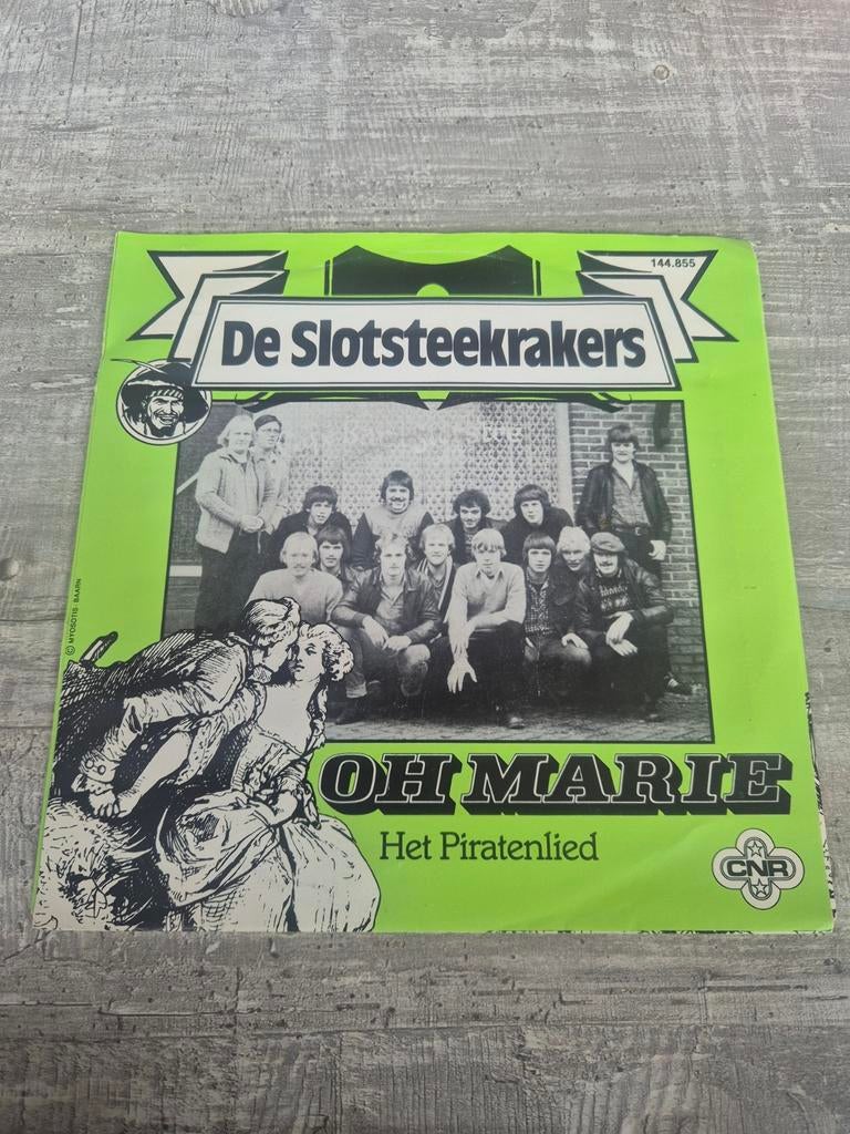 Zeldzame oude piraten single van De Slotsteekrakers Oh Marie, Cd's en Dvd's, Vinyl Singles, Gebruikt, Nederlandstalig, 7 inch