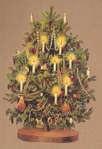 Verlichte Kerstboom poezieplaatjes 5156, Ophalen of Verzenden