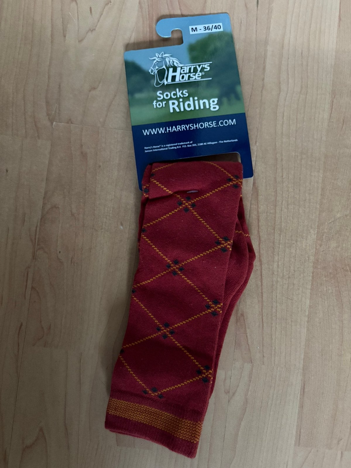 Fijne Paardrijsokken van Harry’s horse - NIEUW, Dieren en Toebehoren, Ophalen of Verzenden, Nieuw, Rood, Schoeisel