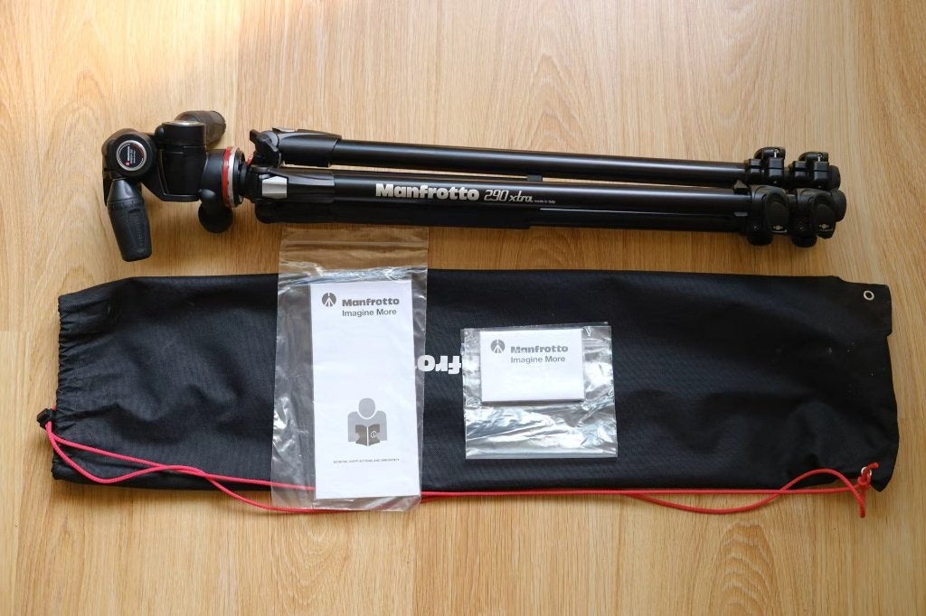 Manfrotto 290 Xtra Tripod + 3-Way Head – Excellent Condition, Ophalen, Gebruikt, Met handvat, Driepoot
