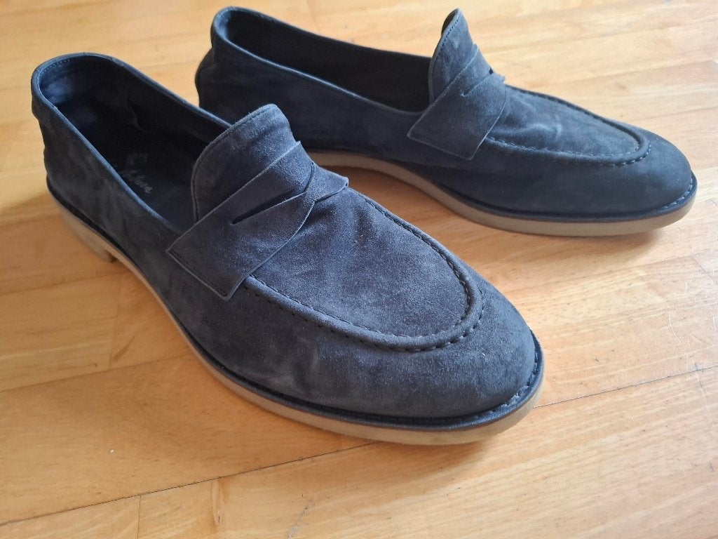 Andrea Ventura loafers suede size 44, Kleding | Heren, Schoenen, Blauw, Ophalen of Verzenden, Zo goed als nieuw, Loafers