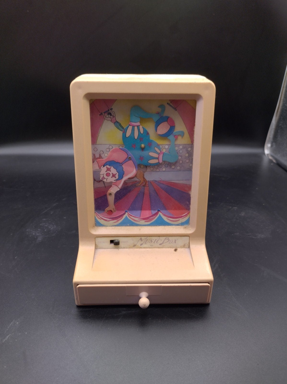 Vintage Muziekdoosje / Sieradendoosje Clown Circus (Retro), Ophalen of Verzenden, Gebruikt
