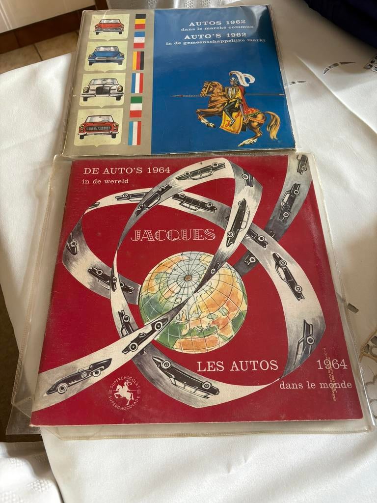 Compleet verzamelalbum van Jacques chocolade 62&64, Verzamelen, Ophalen of Verzenden, Gebruikt, Auto's