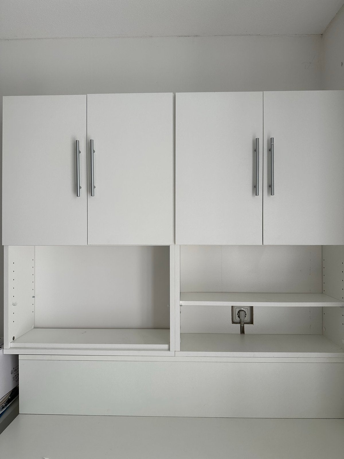 Witte kasten voor boven wasmachine 2 stuks, Huis en Inrichting, Kasten | Overige, Ophalen, Gebruikt