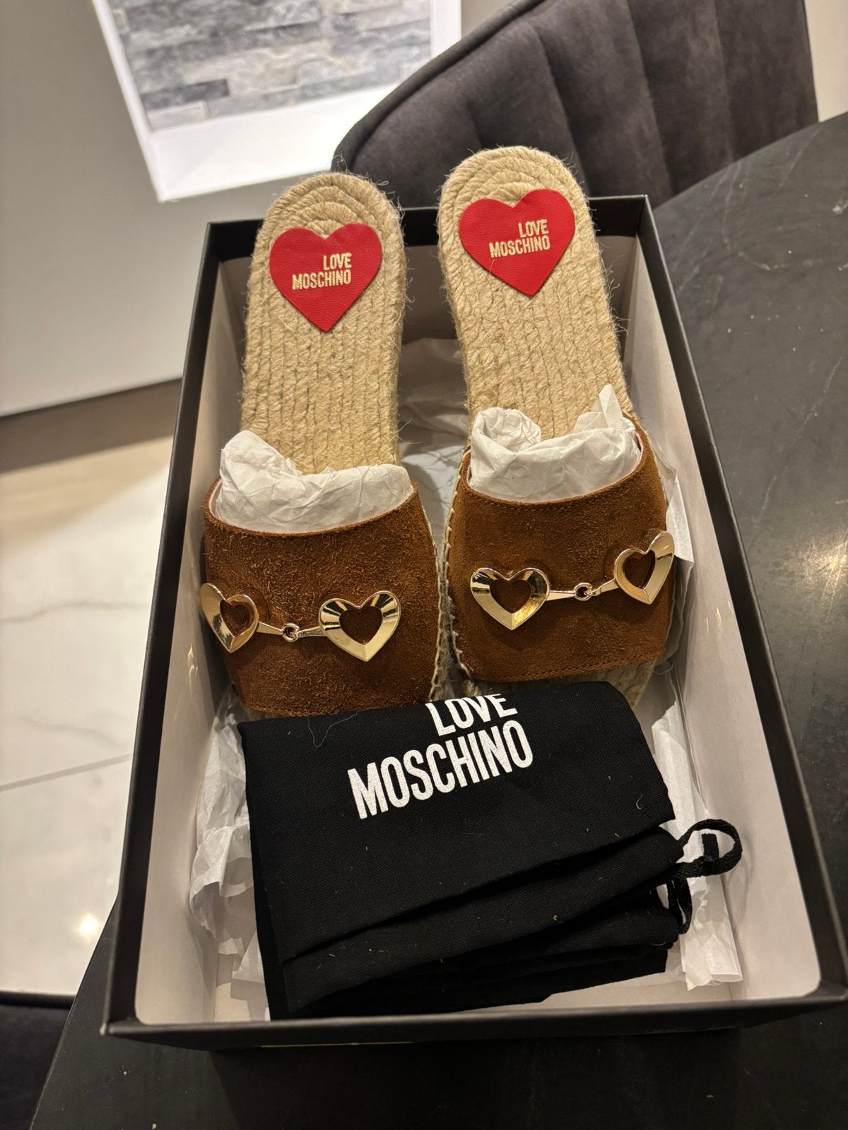 Love Moschino espadrille instapsandalen maat 35, Ophalen of Verzenden