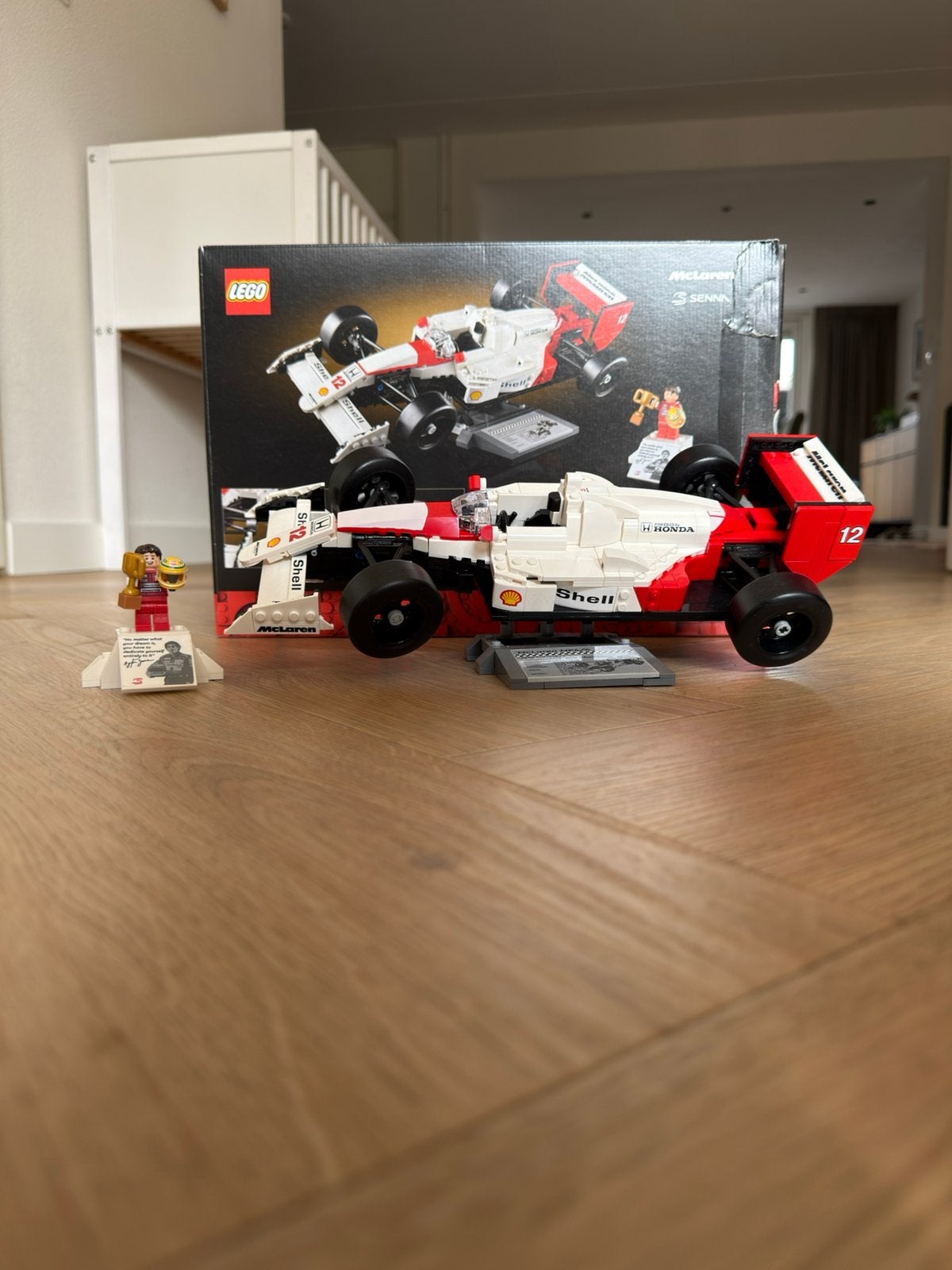 LEGO McLaren Ayrton Senna MP4/4, Ophalen, Zo goed als nieuw, Compleet, Lego