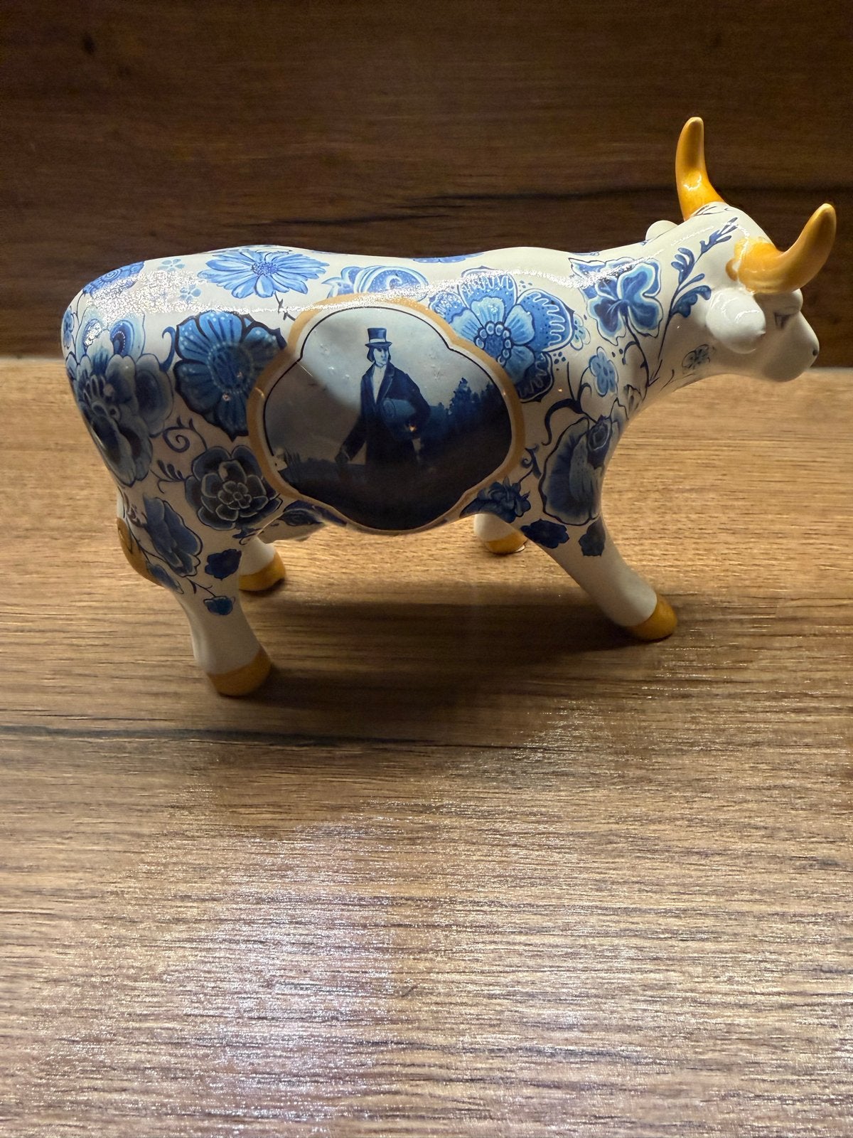 CowParade Delfts Blauw Koe Beeldje - Uniek Design, Antiek en Kunst, Ophalen of Verzenden