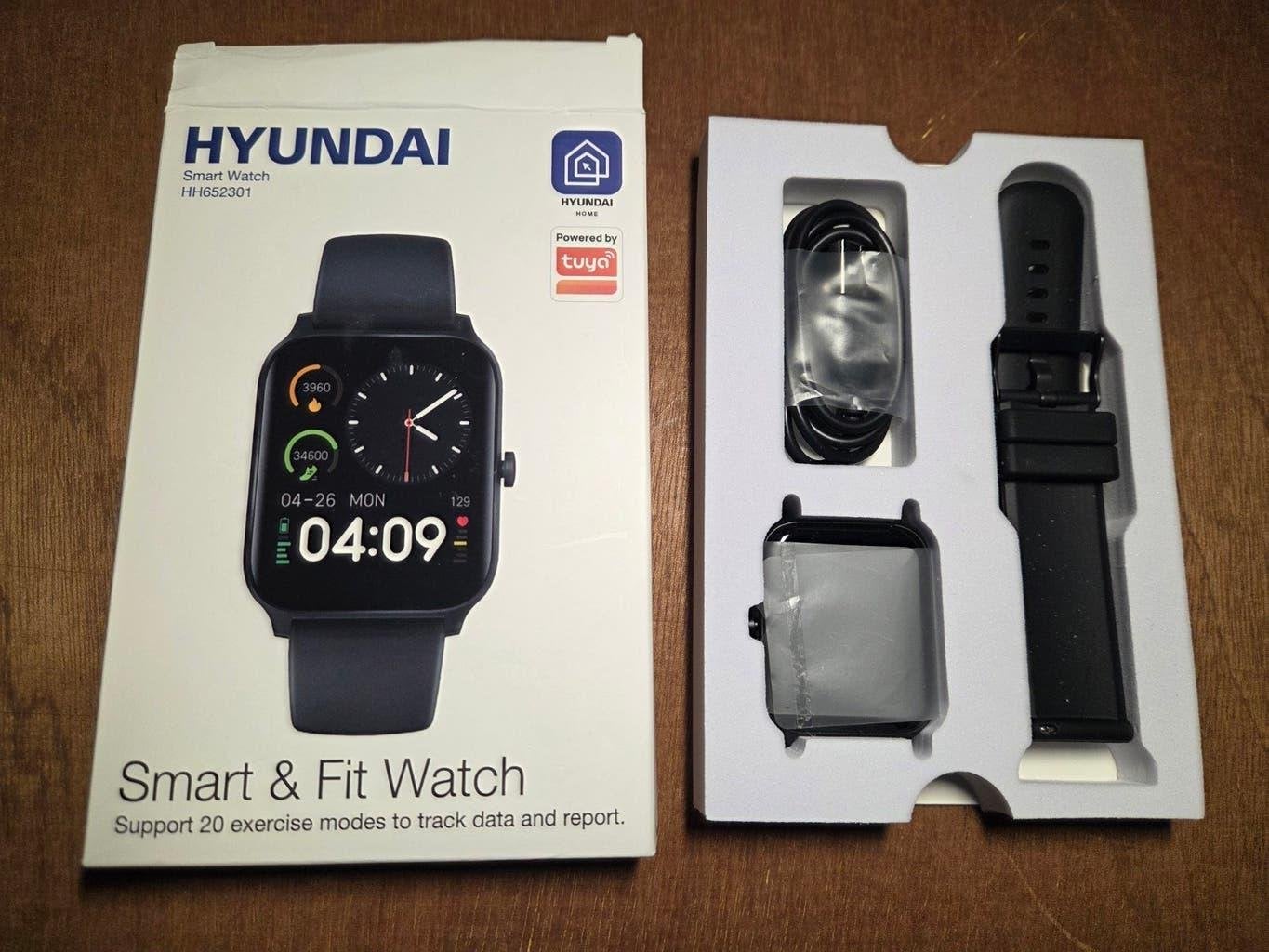 Hyundai Smart & Fit Watch HH652301 - Nieuw in doos, Zwart, Nieuw, Ophalen of Verzenden, Waterdicht