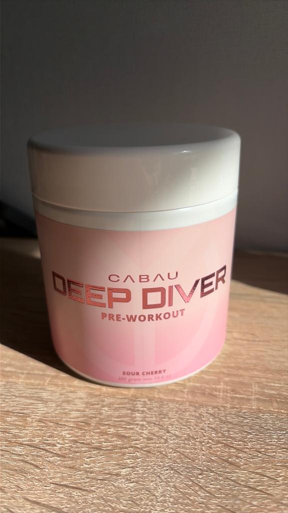 Cabau pre-workout sour Cherry, Ophalen of Verzenden, Zo goed als nieuw, Poeder of Drank