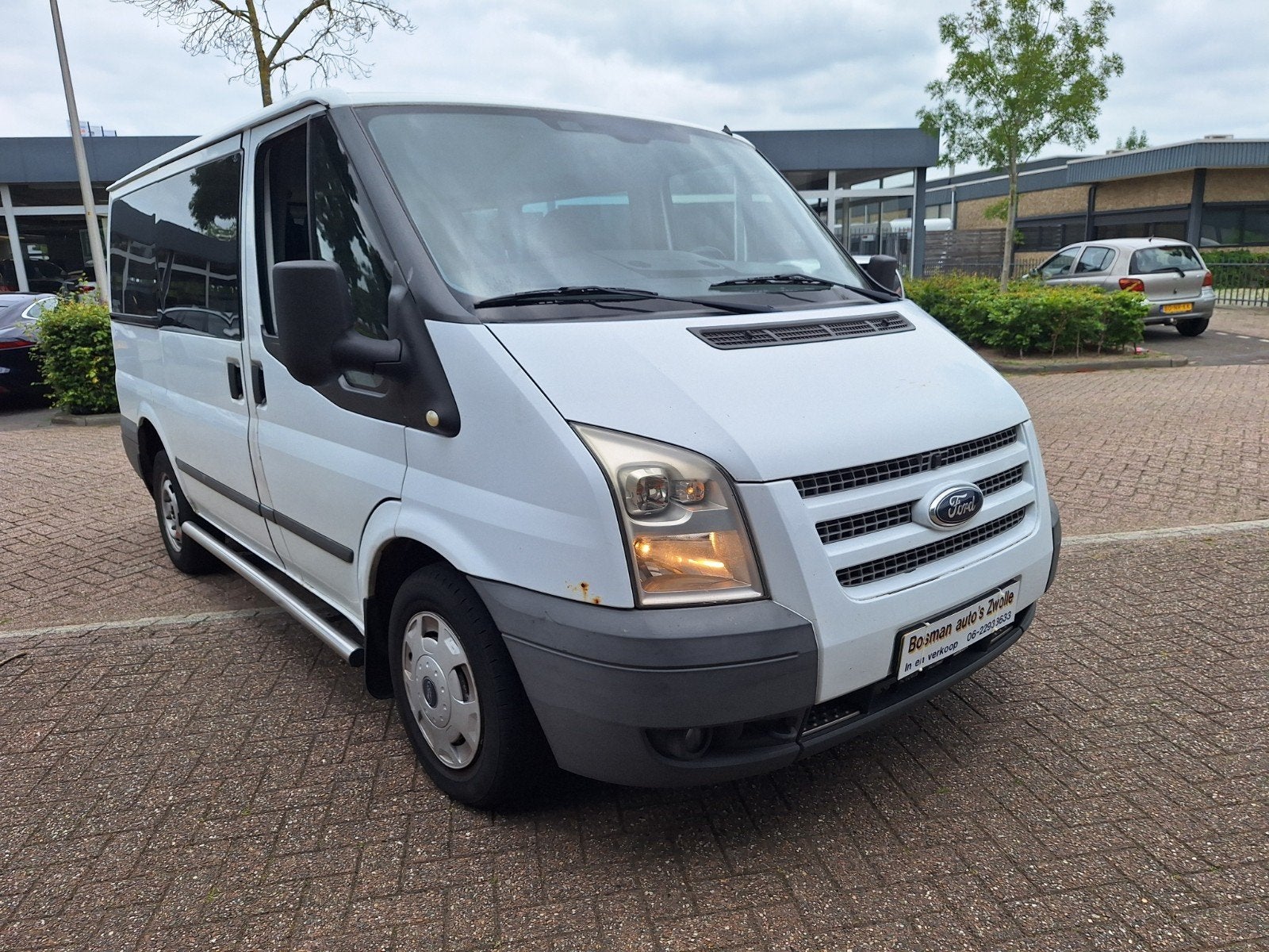 Ford Tourneo 2.2D 74KW personen vervoer Airco, Auto's, Voorwielaandrijving, Euro 5, Stof, Zwart
