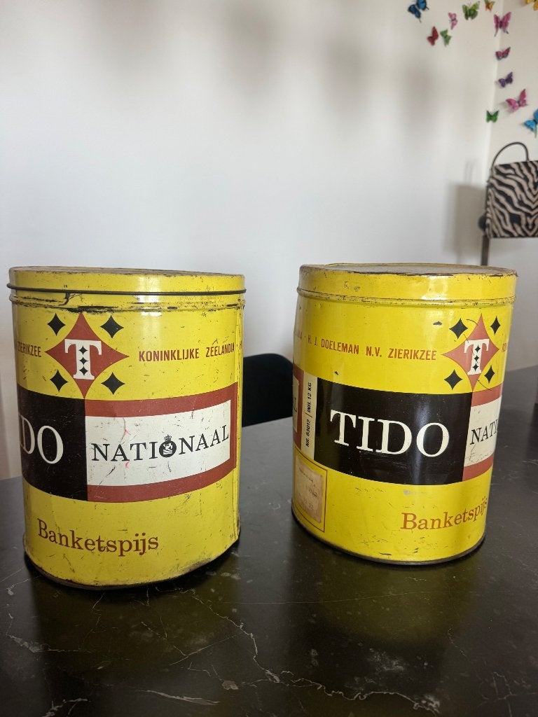 Vintage Zeelandia Tido Industrieel bakkersblik, Ophalen of Verzenden, Gebruikt, Overige