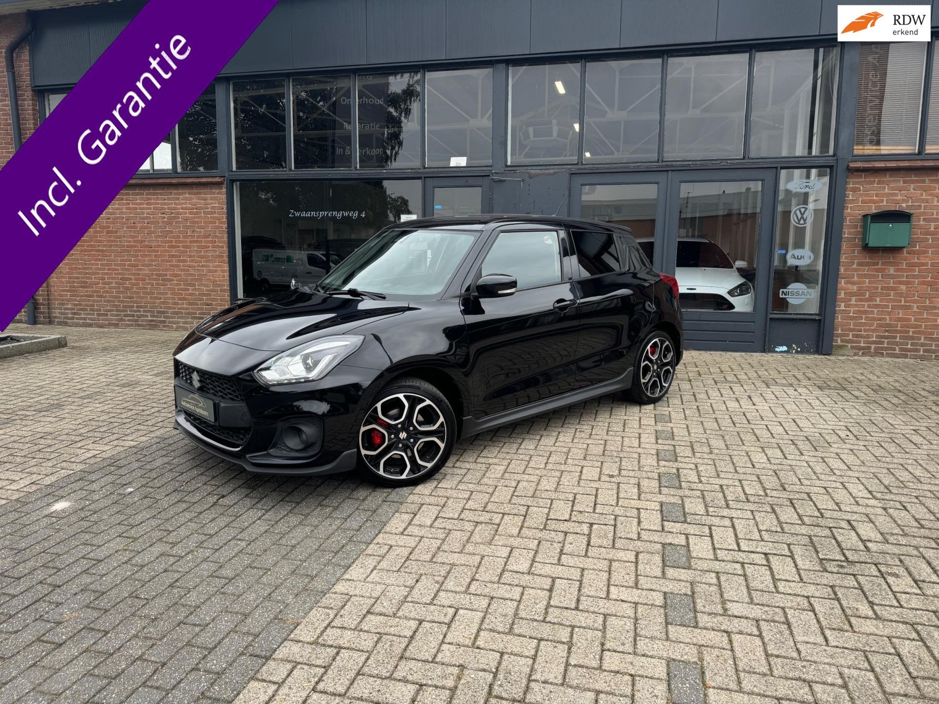 Suzuki Swift 1.4 Sport Smart Hybrid, Led,, Auto's, Voorwielaandrijving, Stof, Gebruikt, Zwart