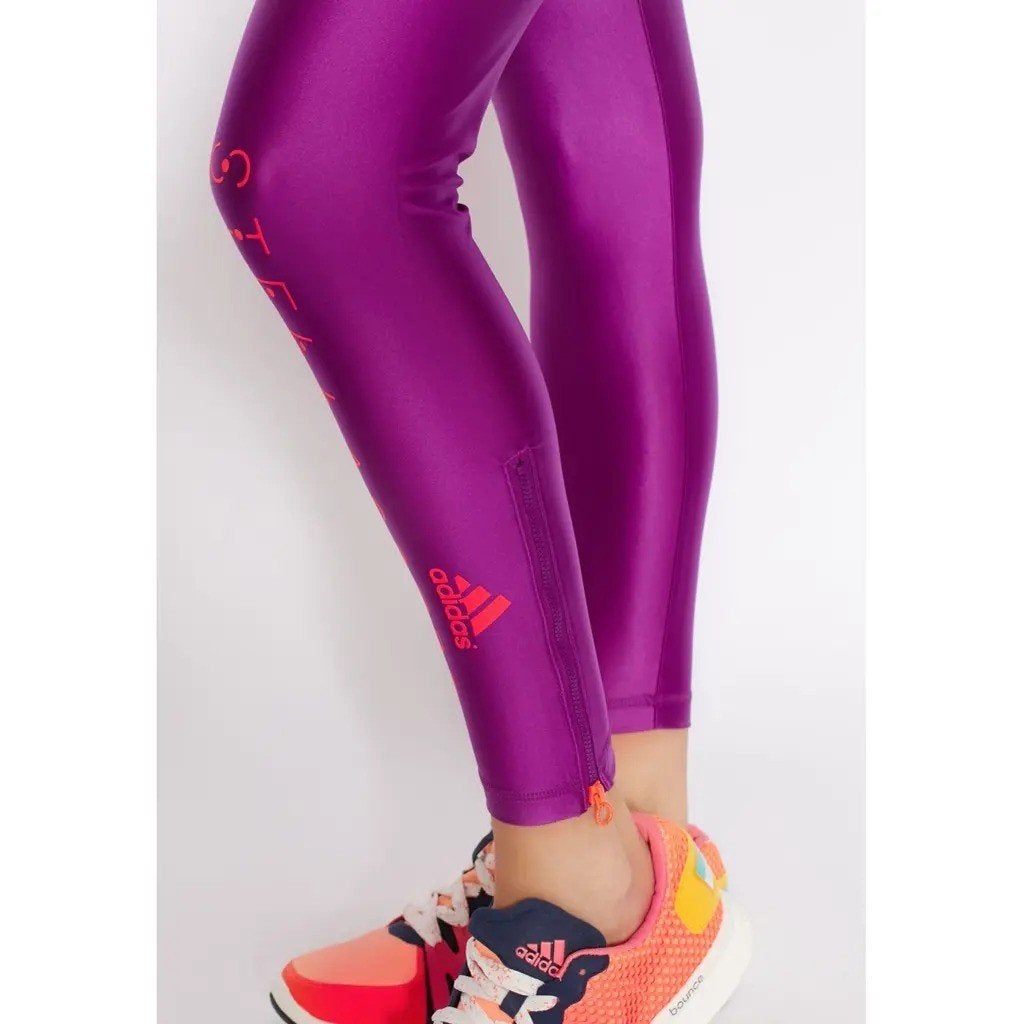 Adidas Stella McCartney Sport Disco Leggings, Paars, maat M, Paars, Maat 36 (S), Verzenden, Adidas
