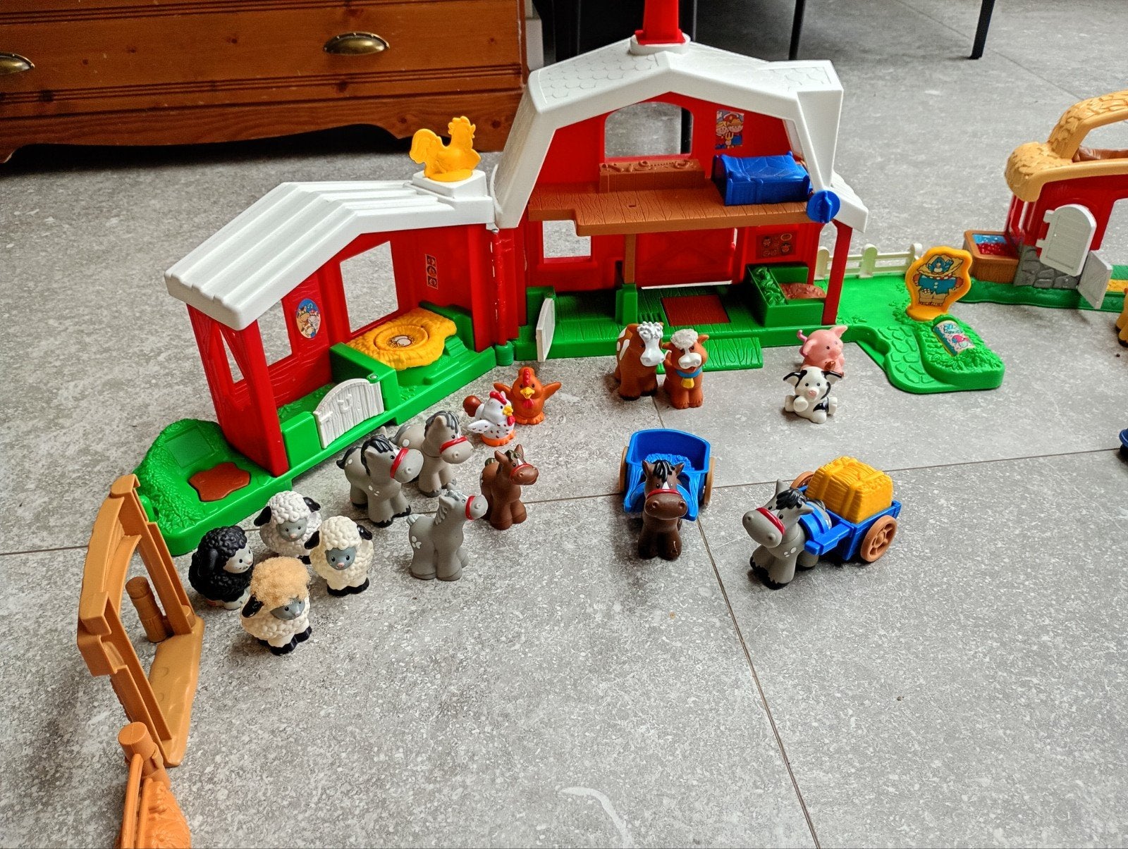 Grote Fisher-Price Little People boerderij set, Ophalen, Gebruikt, Overige typen, Met geluid