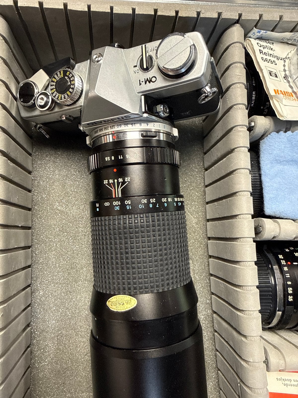 Olympus OM-1 Spiegelreflexcamera met 2 lenzen, Verzenden, Gebruikt, Spiegelreflex, Olympus