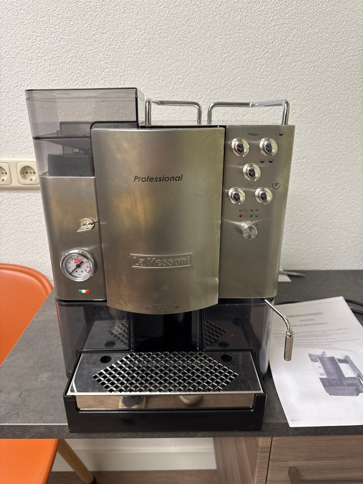 La Messoni Professional Espresso Apparaat, Ophalen, Afneembaar waterreservoir, Gebruikt, Espresso apparaat
