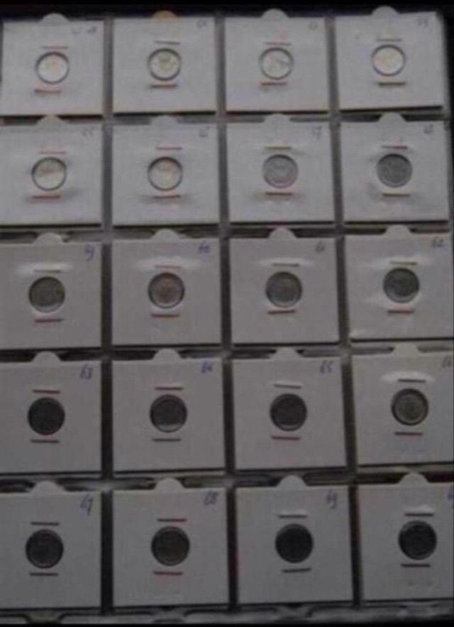 Dubbeltje 1971 1972 1973 1974 1975 1976 1977 1978 1979 1980, Postzegels en Munten, Ophalen of Verzenden, Koningin Juliana, 10 cent