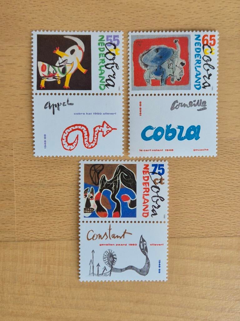 Nederland 1988 Cobra, Postzegels en Munten, Postzegels | Nederland, Ophalen of Verzenden, Na 1940, Postfris