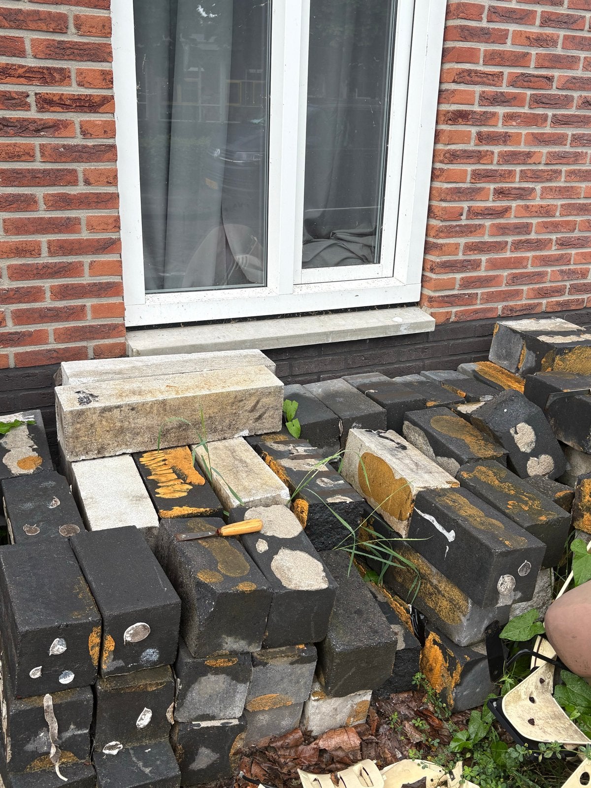 Gebruikte betonen blokken, Ophalen, Gebruikt, Klinkers, 10 m² of meer