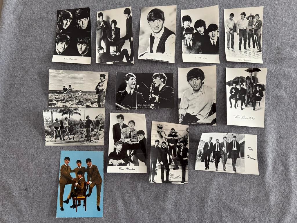 14 autentieke ansichtkaarten van de Beatles, Ophalen, 1960 tot 1980, Foto, Nieuw