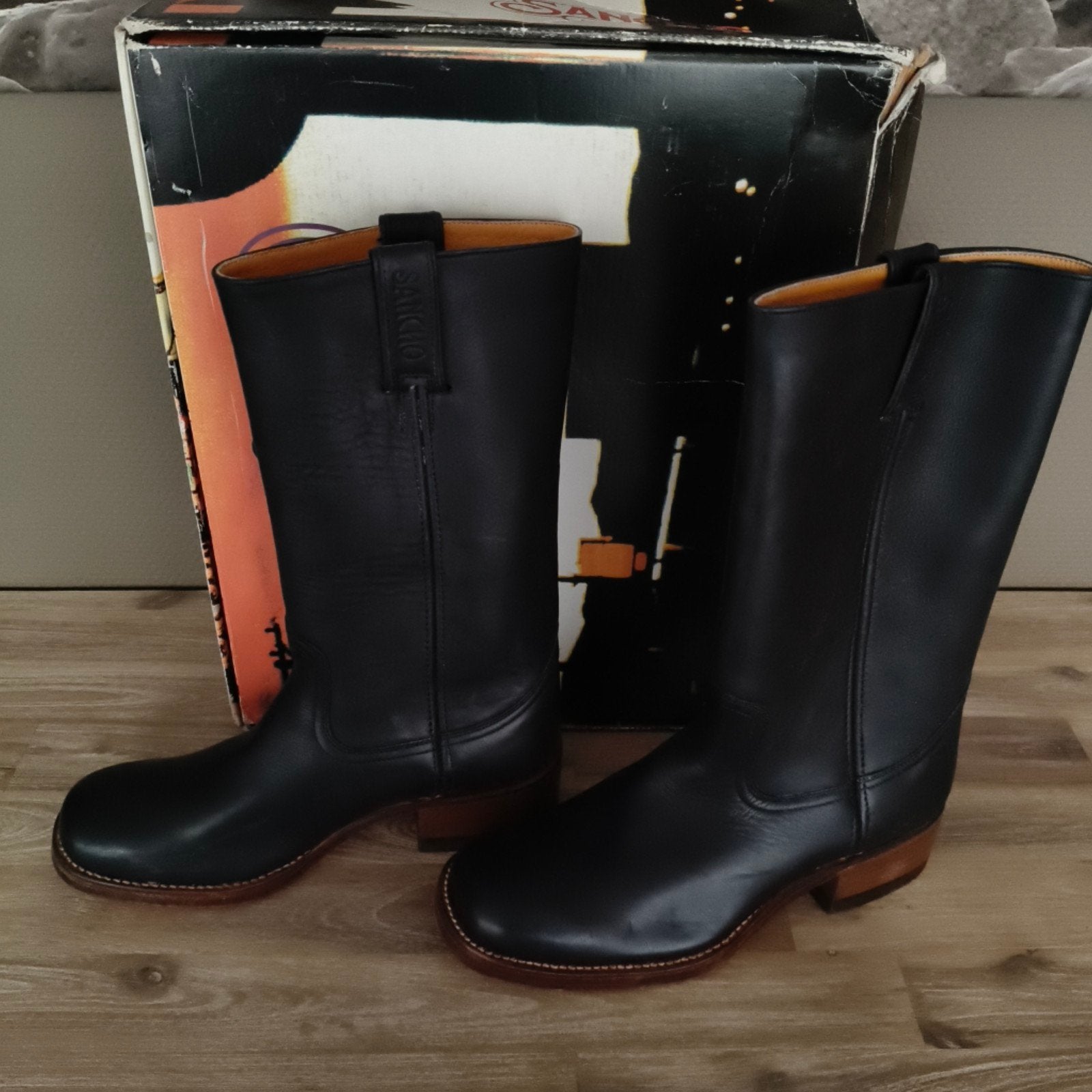 Nieuwe Sancho Boots Zwart - Maat 41, Kleding | Dames, Hoge laarzen, Verzenden, Zwart, Nieuw