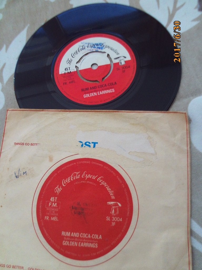 Golden Earrings Things go better / Rum and Coca Cola vinylpl, Gebruikt, Speciale editie, 7 inch, Ophalen of Verzenden