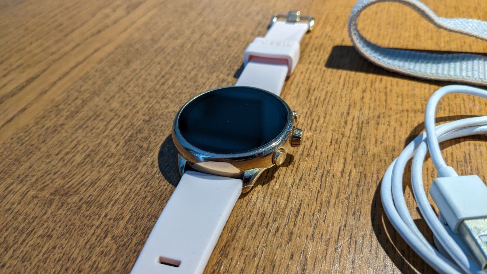 Fossil Gen 6 Wellness Edition Smartwatch Rosé Goud WearOS, Sieraden, Tassen en Uiterlijk, Hoogte, Fossil, Ophalen of Verzenden