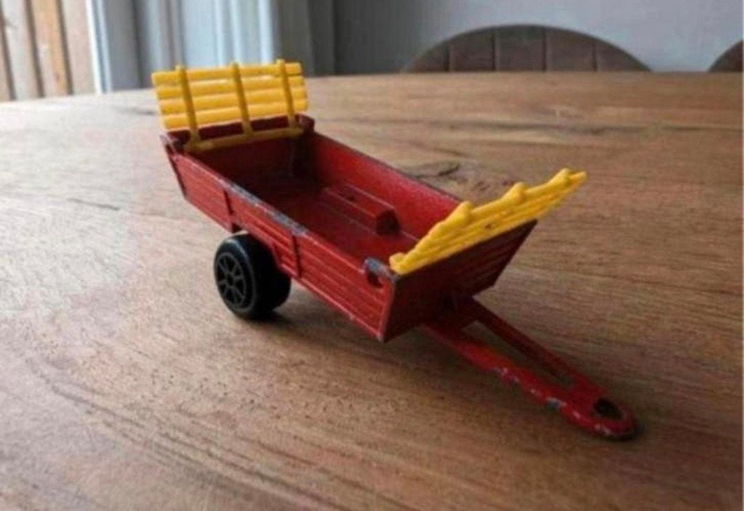 Majorette aanhanger / landbouwkar – jaren 70 – Frankrijk, Ophalen of Verzenden, Gebruikt, Tractor of Landbouw