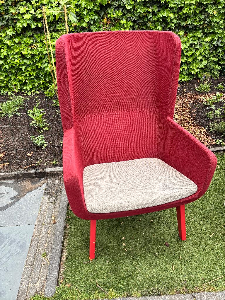 Arca High-Back Lounge Chair / Label : True / Made in Italy, Minder dan 75 cm, Ophalen of Verzenden, Zo goed als nieuw, Mid century (schuine poten, vloeiende vormen)